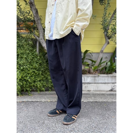 CLARENZO MUZZI / 2Tuck Slacks / Black 36 / Used