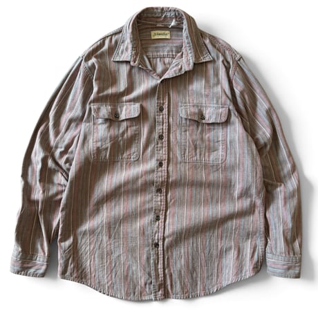 90's ST.JOHN'SBAY / Multi Striped Shirt / XL相当 / Used