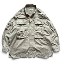00's ORVIS / Cotton Field Shirt / Beige XL / Used