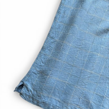 MARC EDWARDS / Plaid Linen Shirt / L / Used