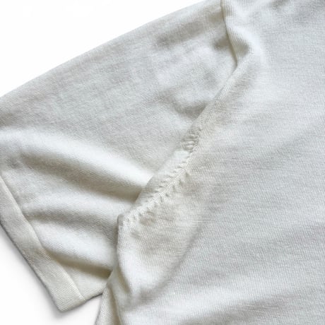 Eddie Bauer × Men's Fudge × Color at Against / Merino Wool Knit Polo / Ivory