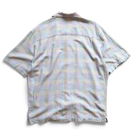 ALAN FLUSSER / Plaid Open Collared Shirt / L / Used
