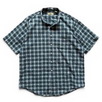 80-90's L.L.Bean / Plaid Seersucker Field Shirt / XL / Used