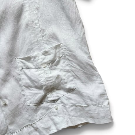 CUBAVERA / Linen Cuba Shirt / White L / Used