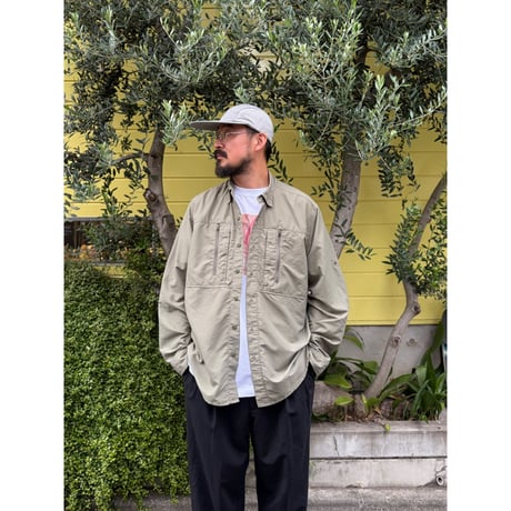 L.L.Bean / Nylon Field Shirt / Olive L / Used
