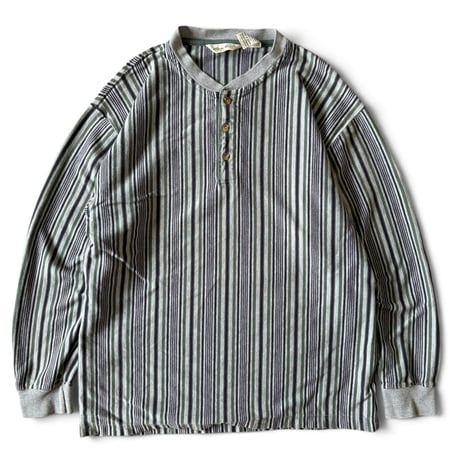 90's Eddie Bauer / Henley Neck LS / L / Used