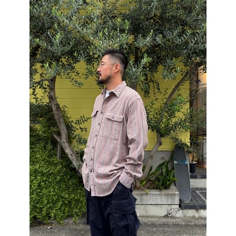 90's ST.JOHN'SBAY / Multi Striped Shirt / XL相当 / Used