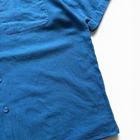 TRUST / Open Collared Shirt / Slate Blue L / Used