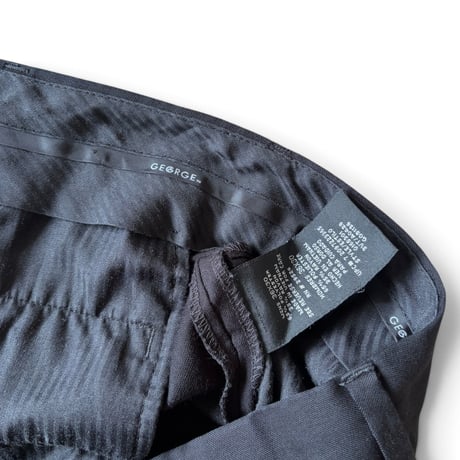 GEORGE / 2Tuck Slacks / Black 36 / Used