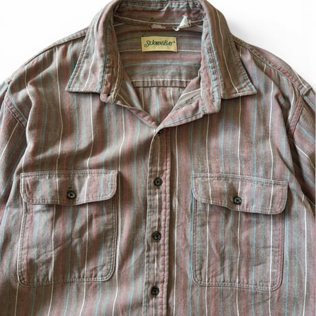 90's ST.JOHN'SBAY / Multi Striped Shirt / XL相当 / Used