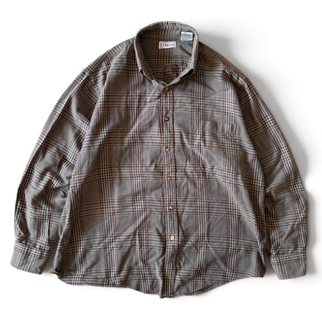 80's ORVIS / Plaid B.D.Shirt / L / Used