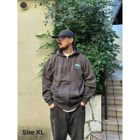 Color at Against Originals /  Mood Full Zip Hoodie / charcoal