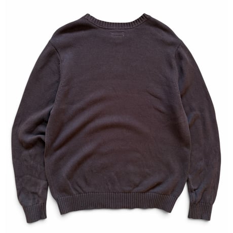 ST.JOHN'SBAY / Striped Cotton Knit / Brown L / Used