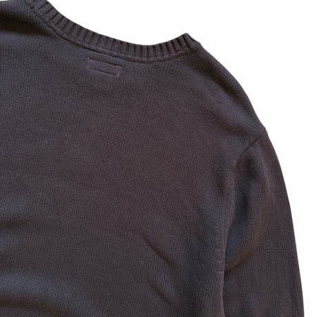 ST.JOHN'SBAY / Striped Cotton Knit / Brown L / Used