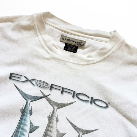 ExOFFICIO / Printed Fish Tee / White L / Used