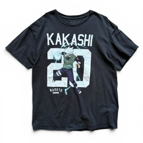 NARUTO / KAKASHITee / Black L / Used