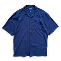TRUST / Open Collared Shirt / Navy L / Used
