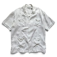 CUBAVERA / Linen Cuba Shirt / White L / Used