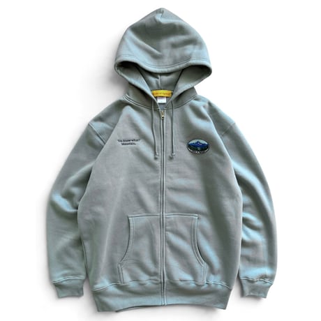 Color at Against Originals /  Mood Full Zip Hoodie / pistàcchio