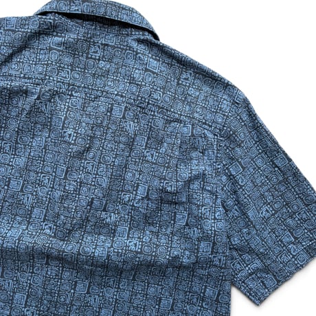 L.L.Bean / Open Collared Shirt / Navy L相当 / Used