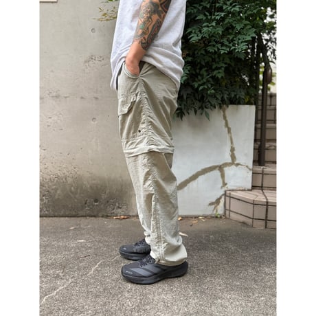 00's REI / Nylon Convertible Easy Pants / Stone L / Used