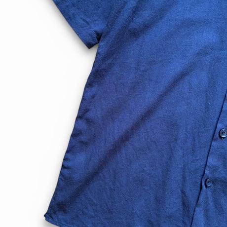 TRUST / Open Collared Shirt / Navy L / Used
