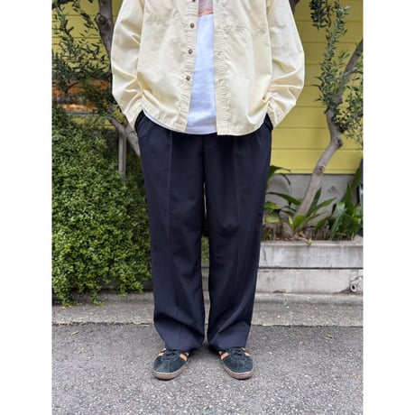CLARENZO MUZZI / 2Tuck Slacks / Black 36 / Used