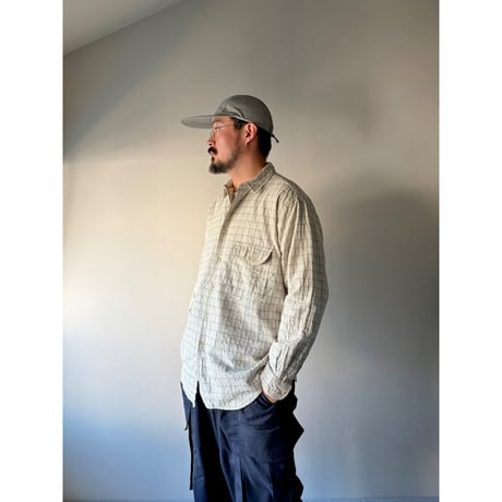 80's ORVIS / Plaid Field Shirt / L / Used