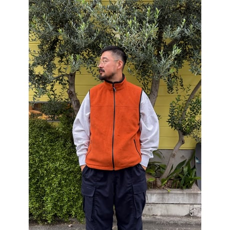 Eddie Bauer / POLARTEC Fleece Vest / Orange L / Used
