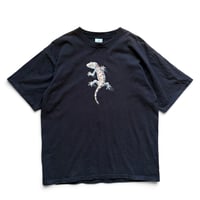 Made in USA / 90's Gecko Tee / Black XL / Used