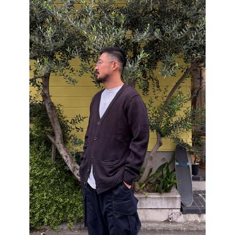 L.L.Bean / Cotton Cardigan / Black M / Used