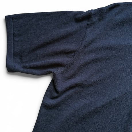 Eddie Bauer × Men's Fudge × Color at Against / Merino Wool Knit Polo / Navy