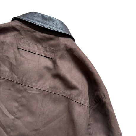 ROUNDTREE & YORKE / Leather Collared Sport Jacket / Brown L / Used
