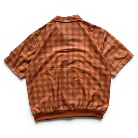 HABAND / Plaid Zip Shirt / Brown XL / Used