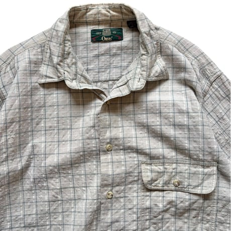 80's ORVIS / Plaid Field Shirt / L / Used