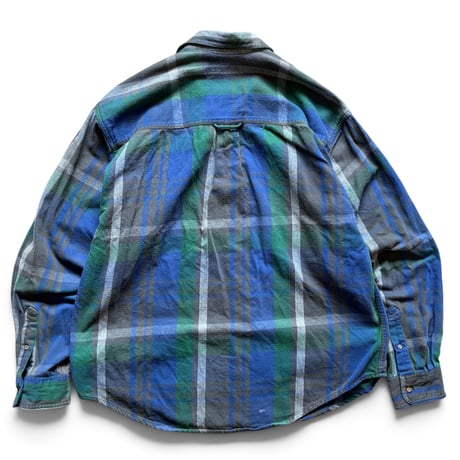 80's Eddie Bauer / Flannel Shirt / XL / Used