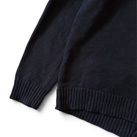 L.L.Bean / Cotton Cardigan / Black M / Used