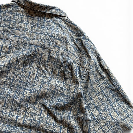 L.L.Bean / Open Collared Shirt / Navy M / Used