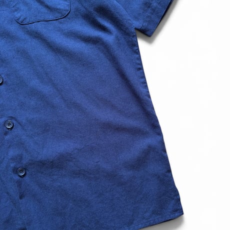 TRUST / Open Collared Shirt / Navy L / Used