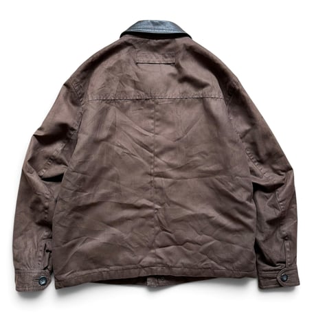 ROUNDTREE & YORKE / Leather Collared Sport Jacket / Brown L / Used