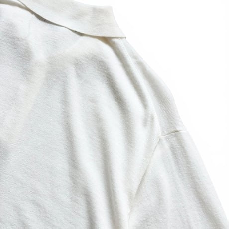 Eddie Bauer × Men's Fudge × Color at Against / Merino Wool Knit Polo / Ivory