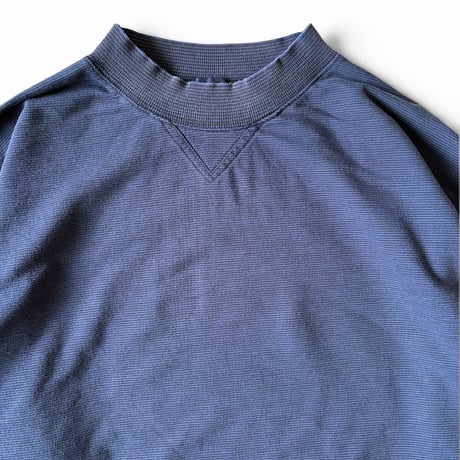 90's GAP / Cotton Striped LS / Navy XL / Used