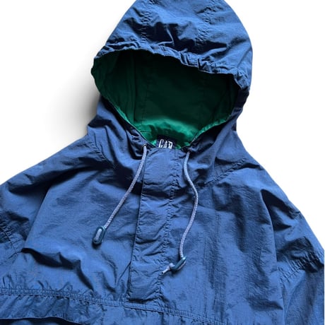 90's GAP / Nylon Anorak / Navy XL / Used