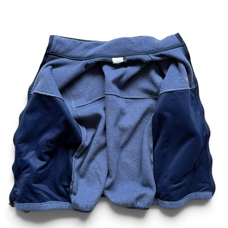 80's L.L.Bean / Full Zip Fleece / Slate Blue M相当 / Used