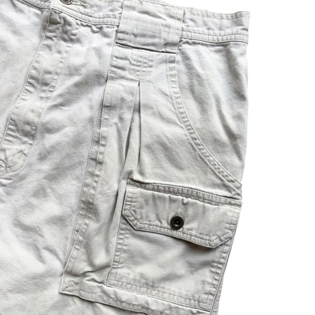 80's Eddie Bauer / Cotton Bush Shorts / Ivory 36 / Used