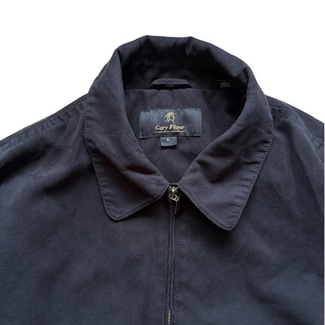 Gary Player / Fake Suede Jacket / Black XL / Used