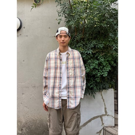 80'S REI / Plaid Field Shirt / M相当 / Used