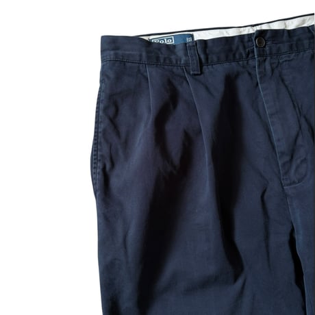 Polo by Ralph Lauren / "HAMMOND"2Tuck Chino Length Custom / Navy 36 / Used