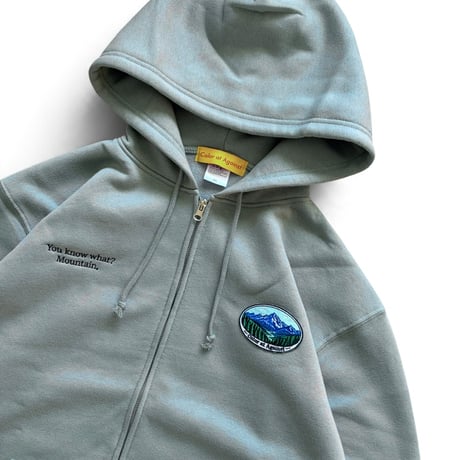 Color at Against Originals /  Mood Full Zip Hoodie / pistàcchio