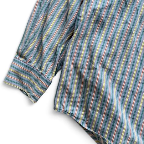 90's GAP / Striped B.D.Shirt / XL / Used
